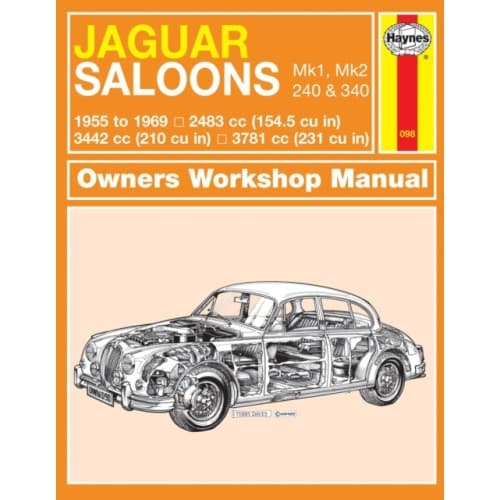Jaguar MkI & II, 240 & 340 (55 - 69) Haynes Repair Manual (häftad, eng)