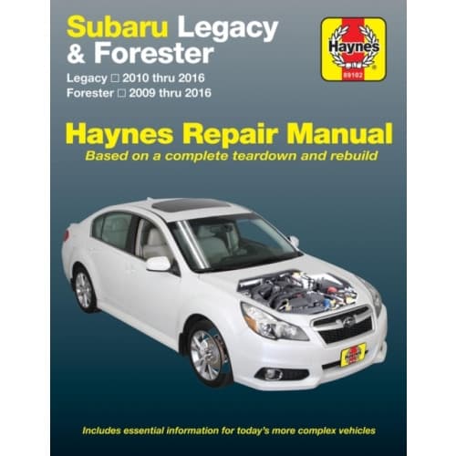 Subaru Legacy (10-16) & Forester (09-16) Haynes Repair Manual (USA) (häftad, eng)