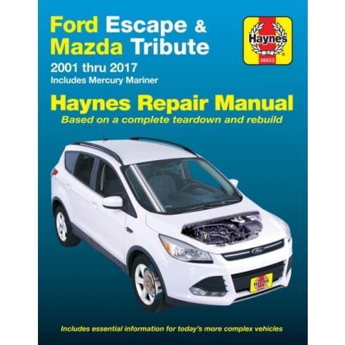 Ford Escape & Mazda Tribute 2001 Thru 2017 Haynes Repair Manual (häftad, eng)