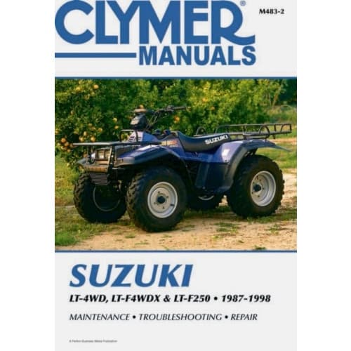 Suzuki LT-4WD, LT-F4WDX & LT-F250 ATV (1987-1998) Service Repair Manual (häftad, eng)