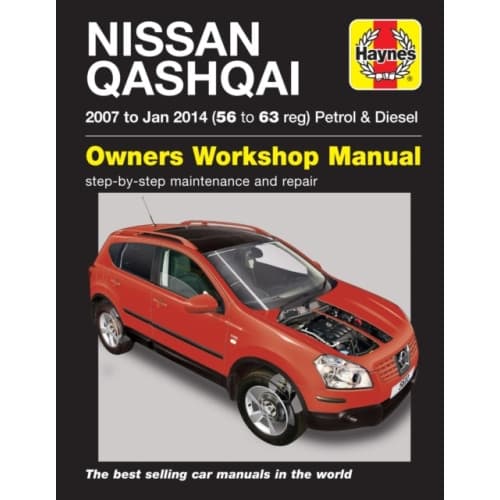 Nissan Qashqai ('07 to Jan '14) 56 to 63 (häftad, eng)