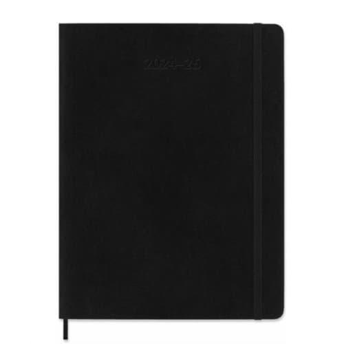 Moleskine 2025 18-Month Weekly XL Softcover Notebook: Black