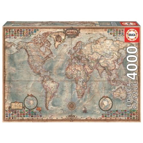 Historical World Map 4000pc Puzzle (häftad, eng)
