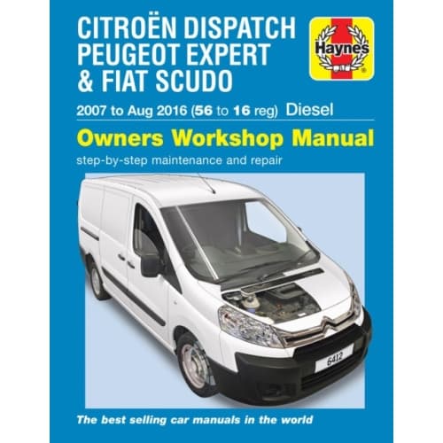 Citroen Dispatch, Peugeot Expert & FIAT Scudo Diesel ('07-Aug '16) 56 to 16 (häftad, eng)