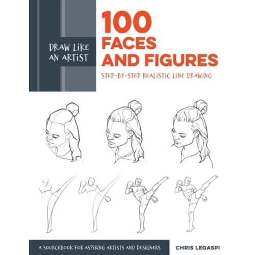 Draw Like an Artist: 100 Faces and Figures (häftad, eng)