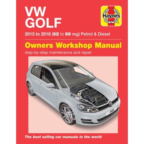 VW Golf petrol & diesel ('13-'16) 62 to 66 (häftad, eng)