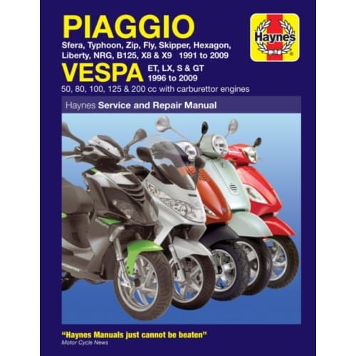Piaggio (Vespa) Scooters (91 - 09) (häftad, eng)