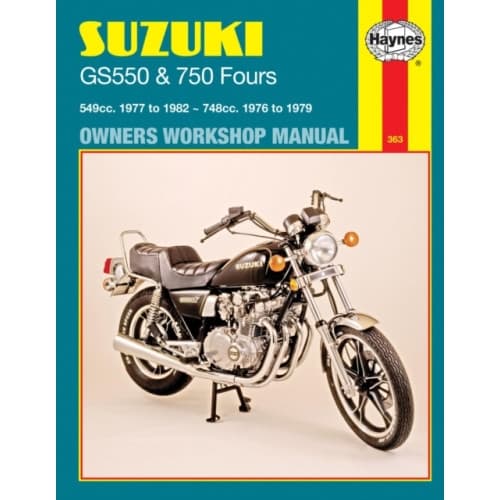 Suzuki GS550 (77 - 82) & GS750 Fours (76 - 79) Haynes Repair Manual (häftad, eng)