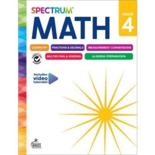 Spectrum Math Workbook Grade 4 (häftad, eng)