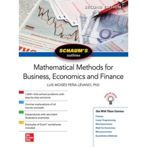 Schaum's Outline of Mathematical Methods for Business, Economics and Finance, Second Edition (häftad, eng)