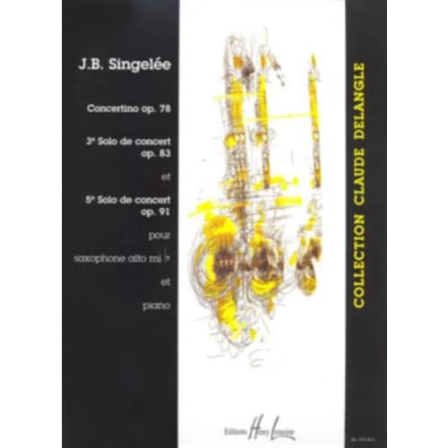 SOLOS DE CONCERT OP78 ALTO SAXOPHONE & P (häftad, eng)