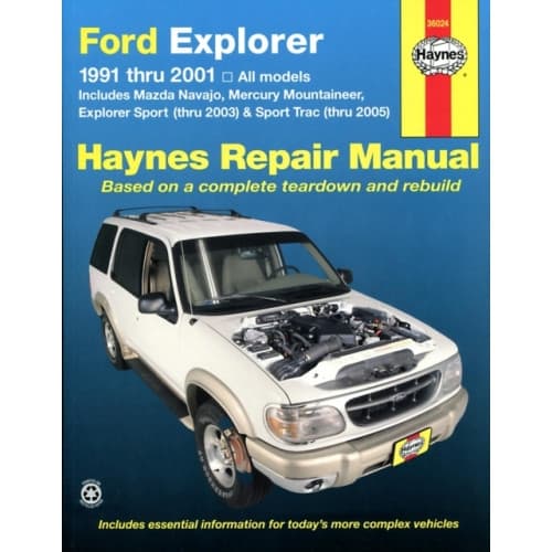 Ford Explorer, Mazda Navajo, Mercury Mountaineer (91 - 05) (häftad, eng)