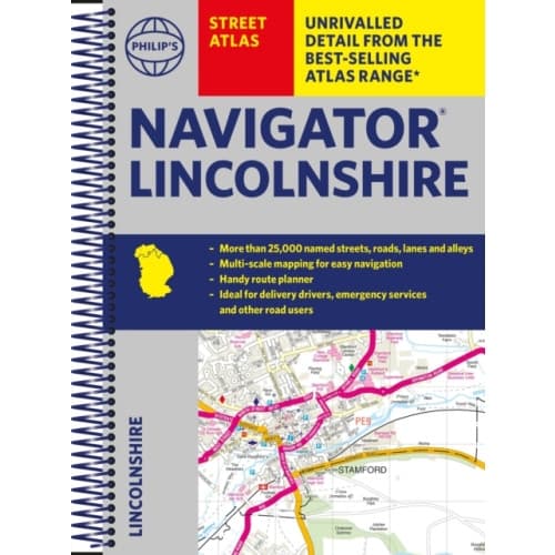Philip's Street Atlas Navigator Lincolnshire (bok, spiral, eng)