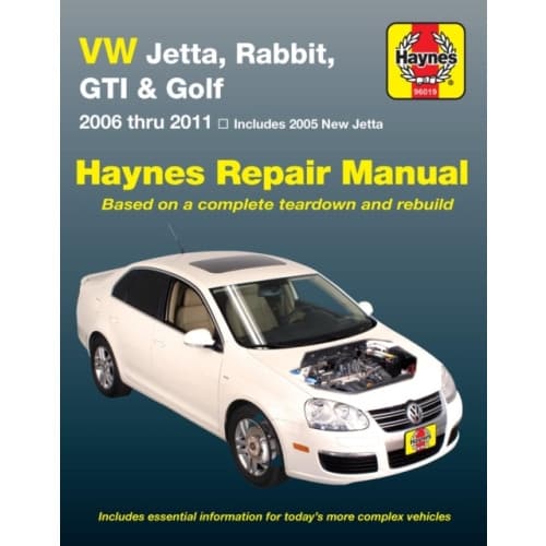 Volkswagen VW Jetta, Rabbit, GTI & Golf covering New Jetta (05), Jetta (06-11), GLI (06-09), Rabbit (06-09), GTI 2.0L (06), GTI (07-11) & Golf (10-11)