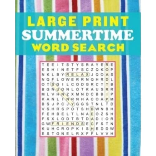 Large Print Summertime Word Search (häftad, eng)
