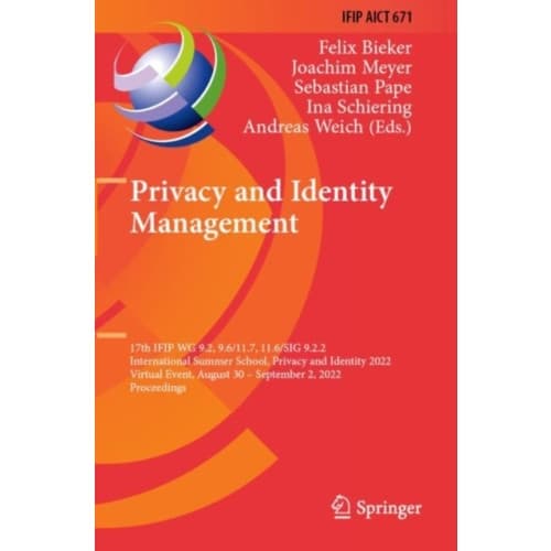 Privacy and Identity Management (häftad, eng)