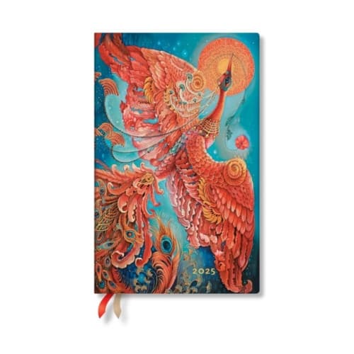 Firebird (Birds of Happiness) Maxi 12-month Horizontal Softcover Flexi Dayplanner 2025 (Elastic Band Closure) (häftad, eng)