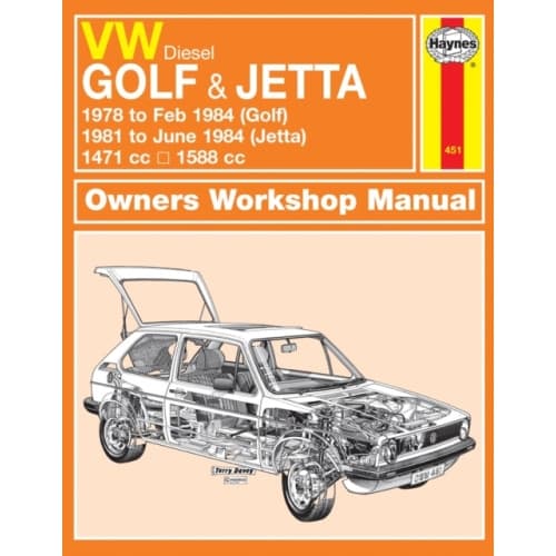 VW Golf & Jetta Mk 1 Diesel (78 - 84) Haynes Repair Manual (häftad, eng)