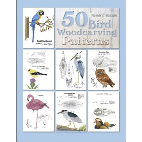 50 Bird Woodcarving Patterns (inbunden, eng)
