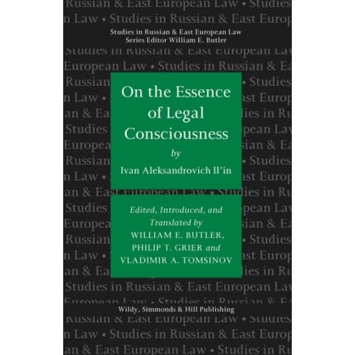 On the Essence of Legal Consciousness (inbunden, eng)