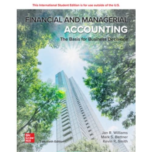 Financial & Managerial Accounting ISE (häftad, eng)