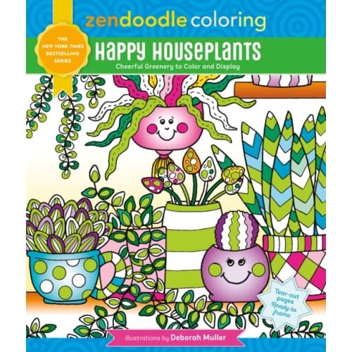Zendoodle Coloring: Happy Houseplants (häftad, eng)