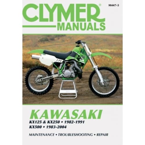 Kawasaki KX125/250 (1982-1991) & KX500 (1983-2004) Motorcycle Service Repair Manual (häftad, eng)