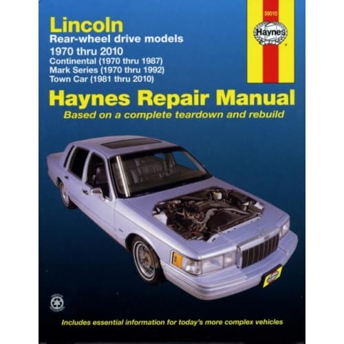 Lincoln RWD covering Continental (70-87) Mark Series (70-92) Town Car (81-10) Haynes Repair Manual (USA) (häftad, eng)