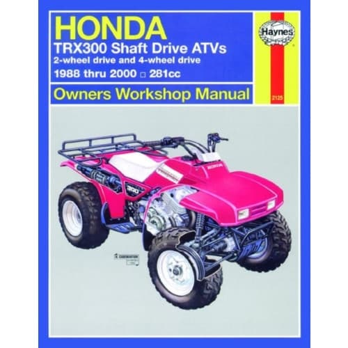 Honda TRX300 Shaft Drive ATVs (88 - 00) Haynes Repair Manual (häftad, eng)