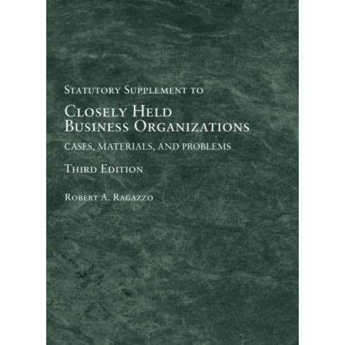 Closely Held Business Organizations (häftad, eng)