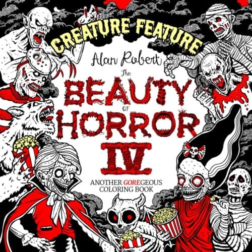 Beauty of Horror 4: Creature Feature Colouring Book (häftad, eng)