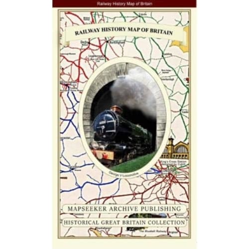 Railway History Map of Britain (häftad, eng)