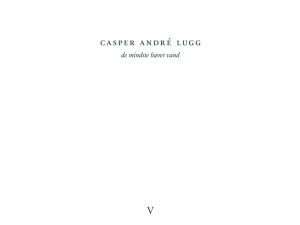 de mindste bærer vand | Casper André Lugg | Språk: Danska