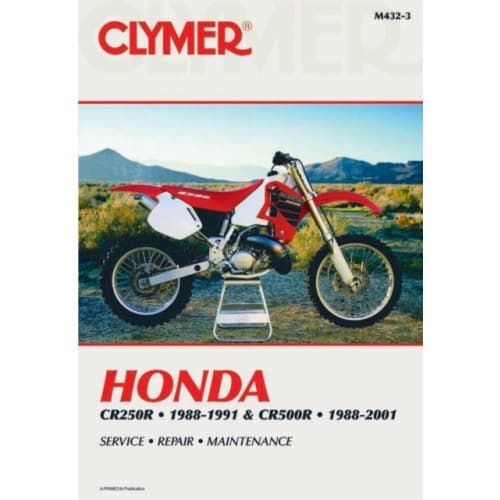 Honda CR250R (1988-1991) & CR500R (1988-2001) Motorcycle Service Repair Manual (häftad, eng)