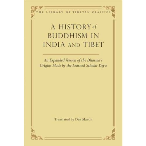 A History of Buddhism in India and Tibet (inbunden, eng)