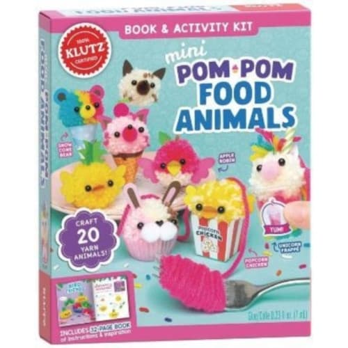 Mini Pom-Pom Food Animals (häftad, eng)
