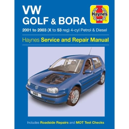 VW Golf & Bora 4-cyl Petrol & Diesel (01 - 03) Haynes Repair Manual (häftad, eng)