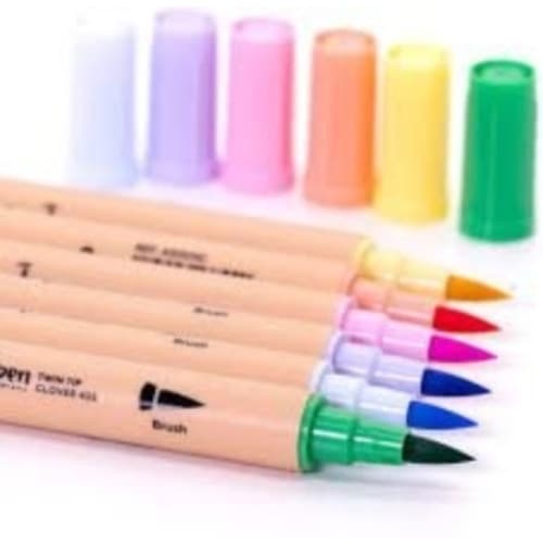 Dingbats Atopen Pastel Set 6 X Fineliner (häftad, eng)