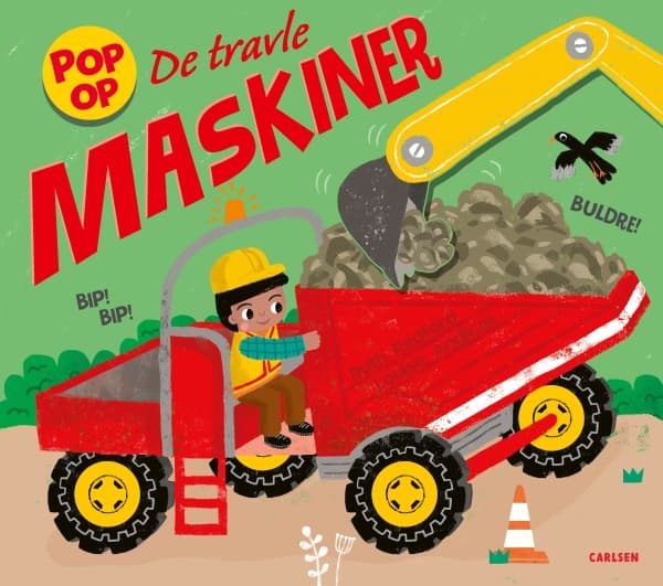 De upptagna maskinerna - pop up | Språk: Danska