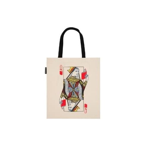 Queen of Books Tote Bag (bok, eng)