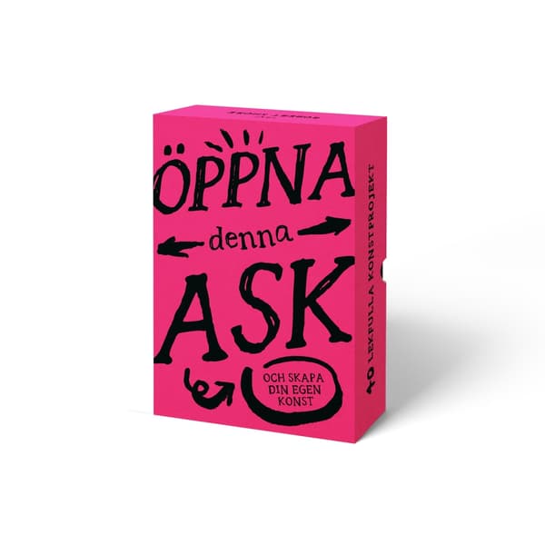 Öppna denna ask och skapa din egen konst : 40 lekfulla konstprojekt (bok)