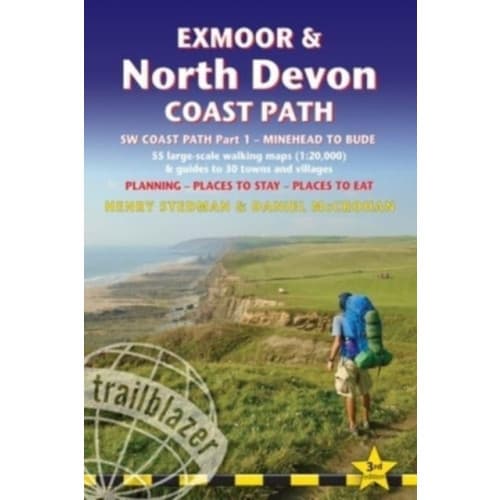 Exmoor & North Devon Coast Path Trailblazer Walking Guide (häftad, eng)