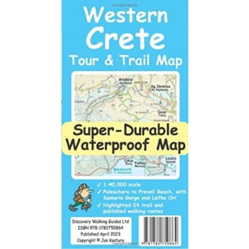 Western Crete Tour & Trail Super-Durable Map (häftad, eng)