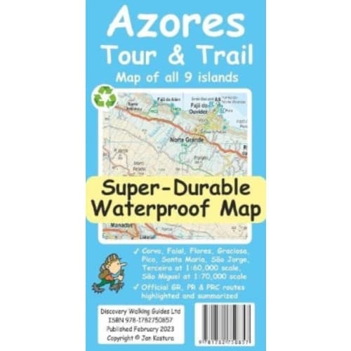 Azores Tour & Trail Super-Durable Map (2nd edition)