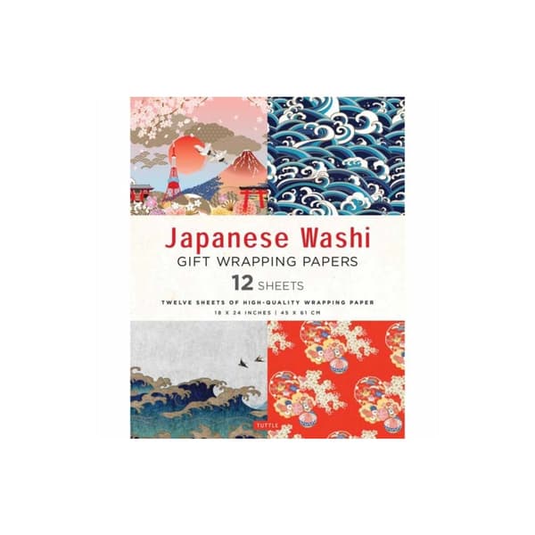 Japanese Washi Gift Wrapping Papers - 12 Sheets (häftad, eng)