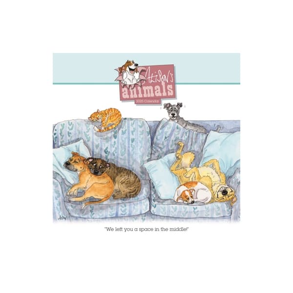 Alison's Animals Wiro Wall Calendar 2025