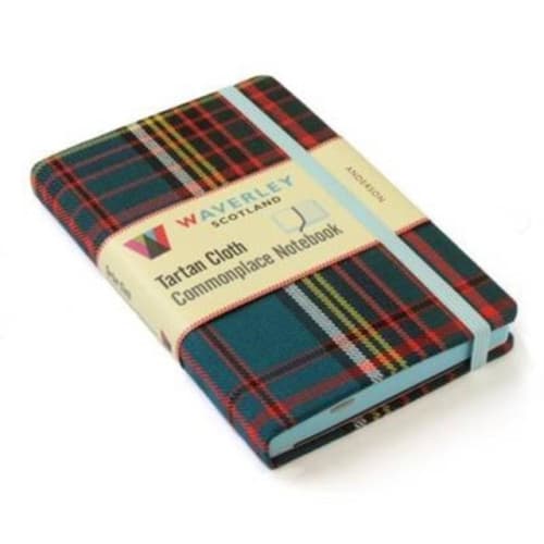 Waverley (M): Anderson Tartan Cloth Commonplace Notebook (inbunden, eng)