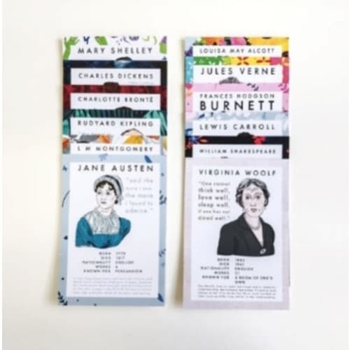 Classic Literature Authors - 12 Postcard Set