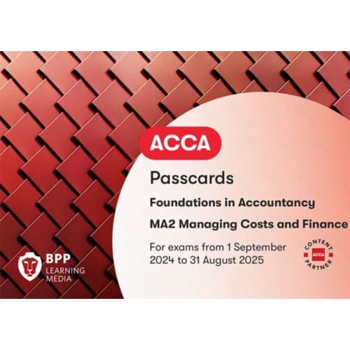 FIA Managing Costs and Finances MA2 (bok, spiral, eng)