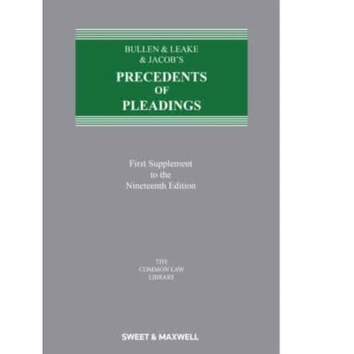 Bullen & Leake & Jacob's Precedents of Pleadings (häftad, eng)